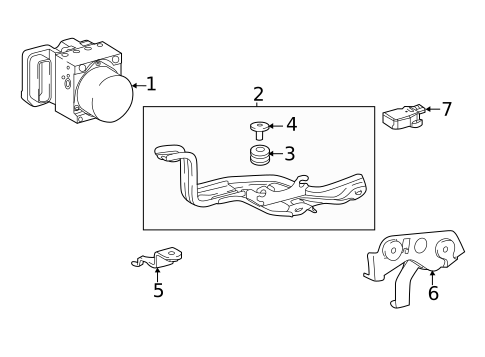 ABS Components for 2019 Lexus LS500 #1