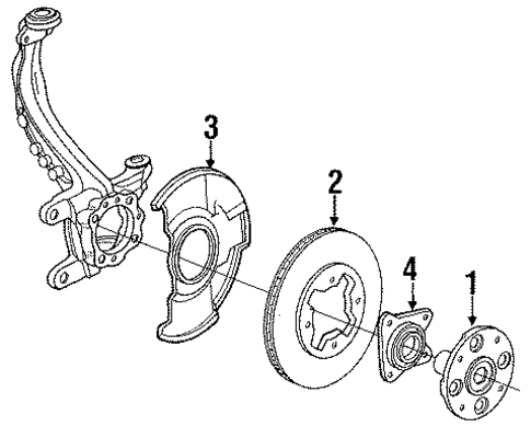 Front Brakes for 1990 Honda Accord #0