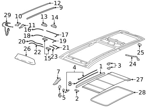 Sunroof for 2008 Cadillac SRX #0