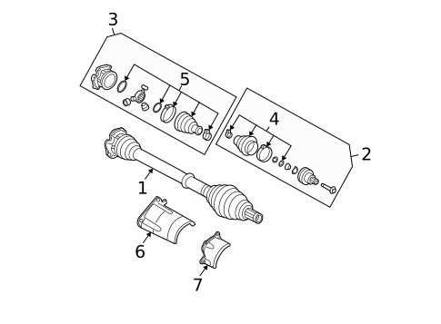 Drive Axles for 2005 Audi S4 #4