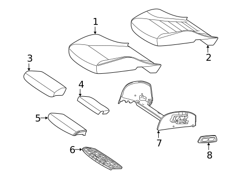 Driver Seat Components for 2019 Mercedes-Benz GLC 43 AMG® #3