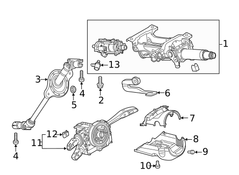 Steering Column Assembly for 2025 Audi S5 Sportback #1
