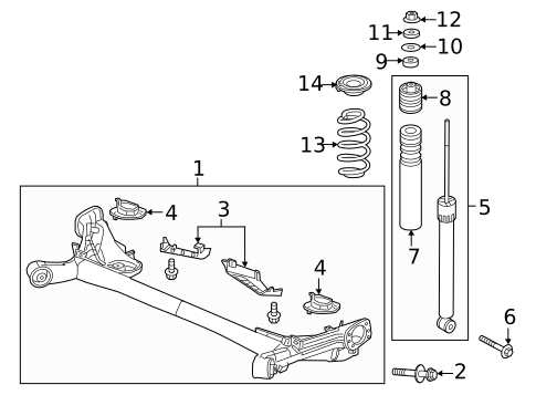 Rear Suspension for 2019 Honda Fit #0