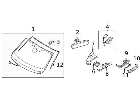 Glass - Windshield for 2023 Mazda 3 #3