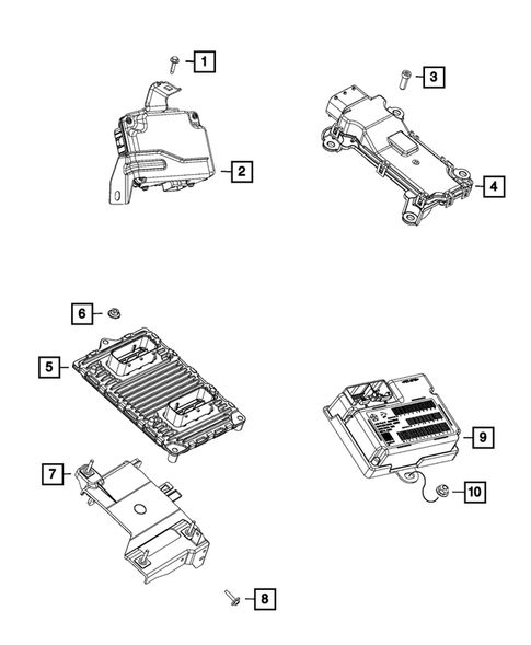 Keys, Modules and Engine Controllers for 2015 Chrysler 200 #4
