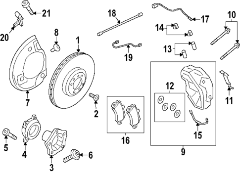 Front Brakes for 2024 Porsche Cayenne #1