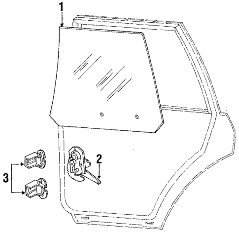 Rear Door for 1990 Ford Escort #0