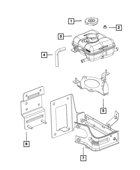 Engine Coolant Reservoir (Bottle) for 2015 Dodge Challenger #1