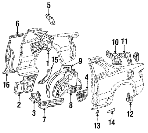 Inner Structure for 1993 Toyota Celica #0