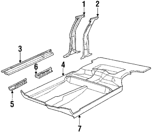 Rocker Panel for 1987 Oldsmobile 98 #0