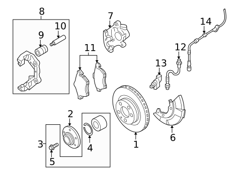 Anti-Lock Brakes for 2001 Audi TT Quattro #3