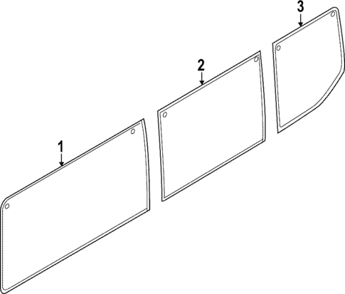 Glass - Side Panel for 2024 Ford E-Transit #0