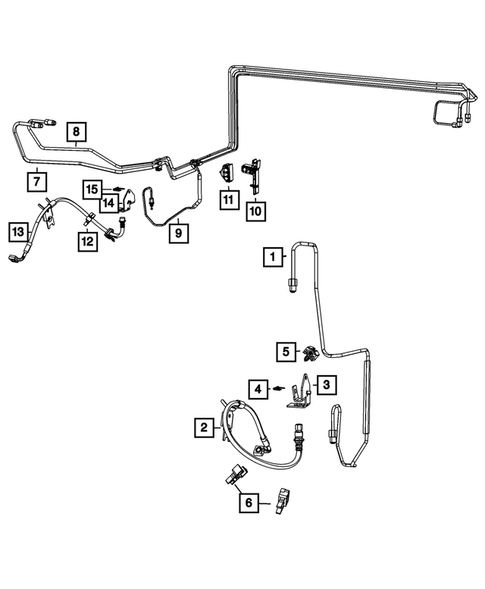 Hydraulic Control Unit, Brake Tubes and Hoses for 2011 Chrysler 300 #1