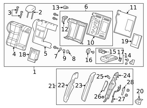 Rear Seat Components for 2025 Cadillac CT4 #5