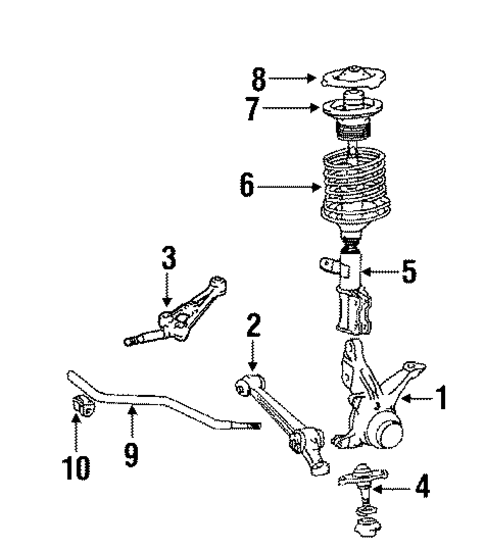 Suspension Components for 1989 Toyota Camry #0