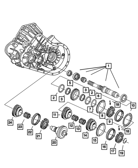 Gear Train for 2004 Chrysler PT Cruiser #0