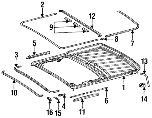 Sunroof for 1993 Mercedes-Benz 600 SEC #1
