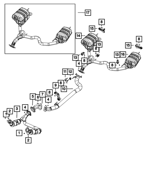 Exhaust System for 2023 Jeep Grand Wagoneer #1