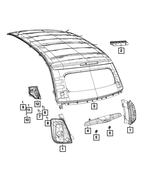 Lamps-Interior and Exterior for 2017 Fiat 500 #13