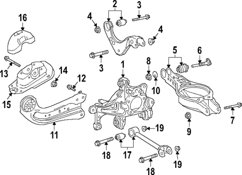 Rear Suspension for 2025 Toyota Camry #1