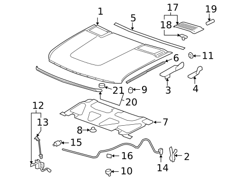 Exterior Trim - Hood for 2007 Chevrolet Silverado 2500 HD #0