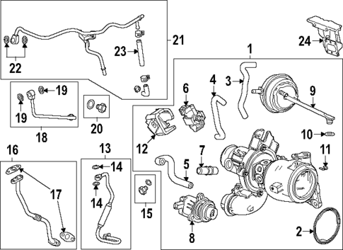 Turbocharger & Components for 2025 Chevrolet Equinox #0