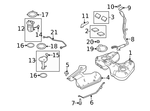 Fuel Pumps & Related Components for 2012 Ford Taurus #0