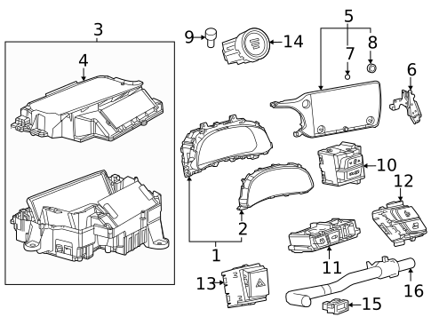 Cluster & Switches for 2025 Lexus NX350h #1