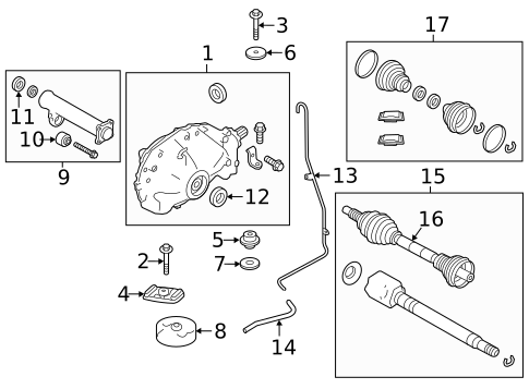 Carrier & Front Axles for 2021 Land Rover Discovery #0