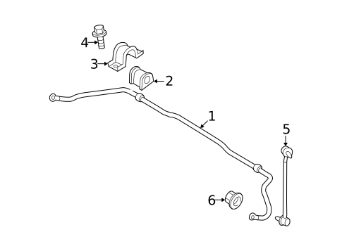 Stabilizer Bar & Components for 2006 Kia Spectra5 #0