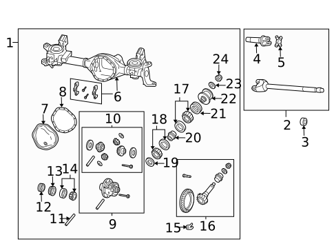 Front Axle & Carrier for 2005 Dodge Ram 3500 #0
