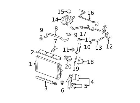 Radiator & Components for 2011 Buick Lucerne #0