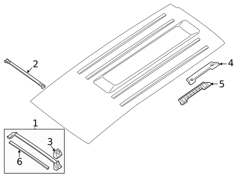 Exterior Trim - Roof for 2005 Nissan Armada #0