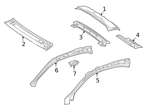 Roof & Components for 2016 Mercedes-Benz GLA250 #1