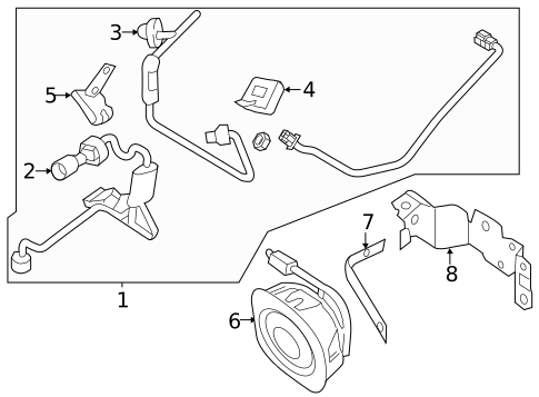Flasher Lamps for 2018 Ford Special Service Police Sedan #1