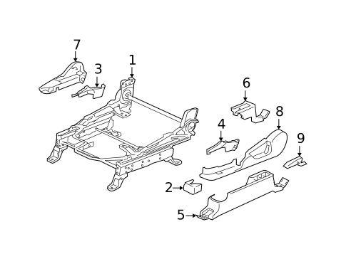 Tracks & Components for 2008 Mitsubishi Endeavor #2