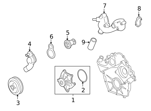 Radiator & Components for 2008 Cadillac XLR #2