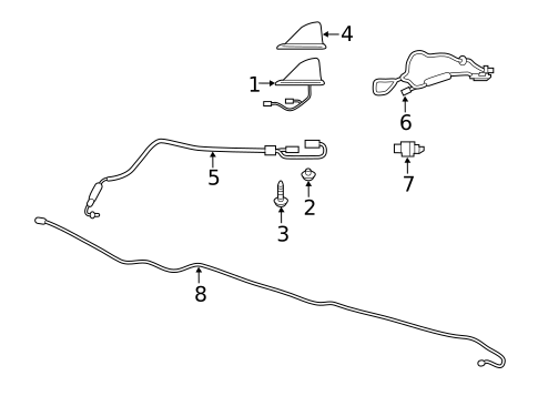 Antenna & Radio for 2022 INFINITI QX50 #0