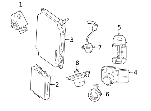 Electrical Components for 2012 Lexus RX450h #0