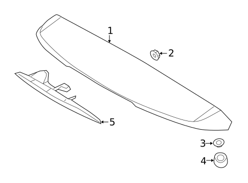 Spoiler for 2013 Hyundai Elantra GT #1