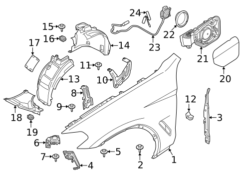 Fender & Components for 2021 BMW X3 #0