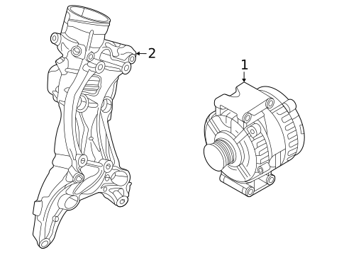 Alternator for 2023 Audi A5 Quattro #0
