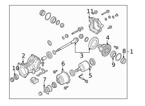 Differential for 2013 Nissan Murano #1