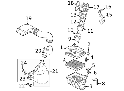 Air Intake for 2009 Kia Sportage #0