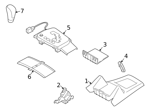 Shifter Trim for 2013 Subaru Forester #0