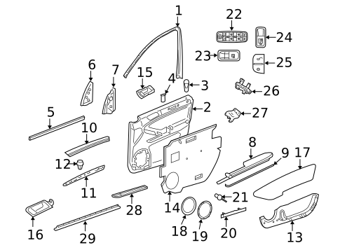 Front Door for 2010 Mercedes-Benz GL350 #0