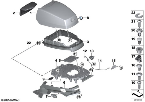 Motorcycle Trim Section, Windshield for 2025 BMW-Motorrad R 1300 RT #0