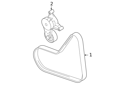 Belts & Pulleys for 2006 Volkswagen Jetta #0