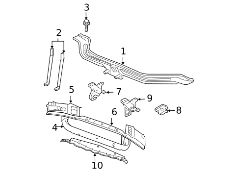 Radiator Support for 2002 Jeep Grand Cherokee #0