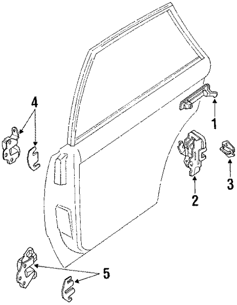 Rear Door for 1985 Mazda GLC #1